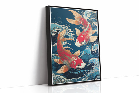 Koi Dance Through Midnight Waters