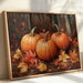 Autumn's Orange Glow Among Leaves