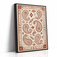 Rust Paisley Western Bandana Print