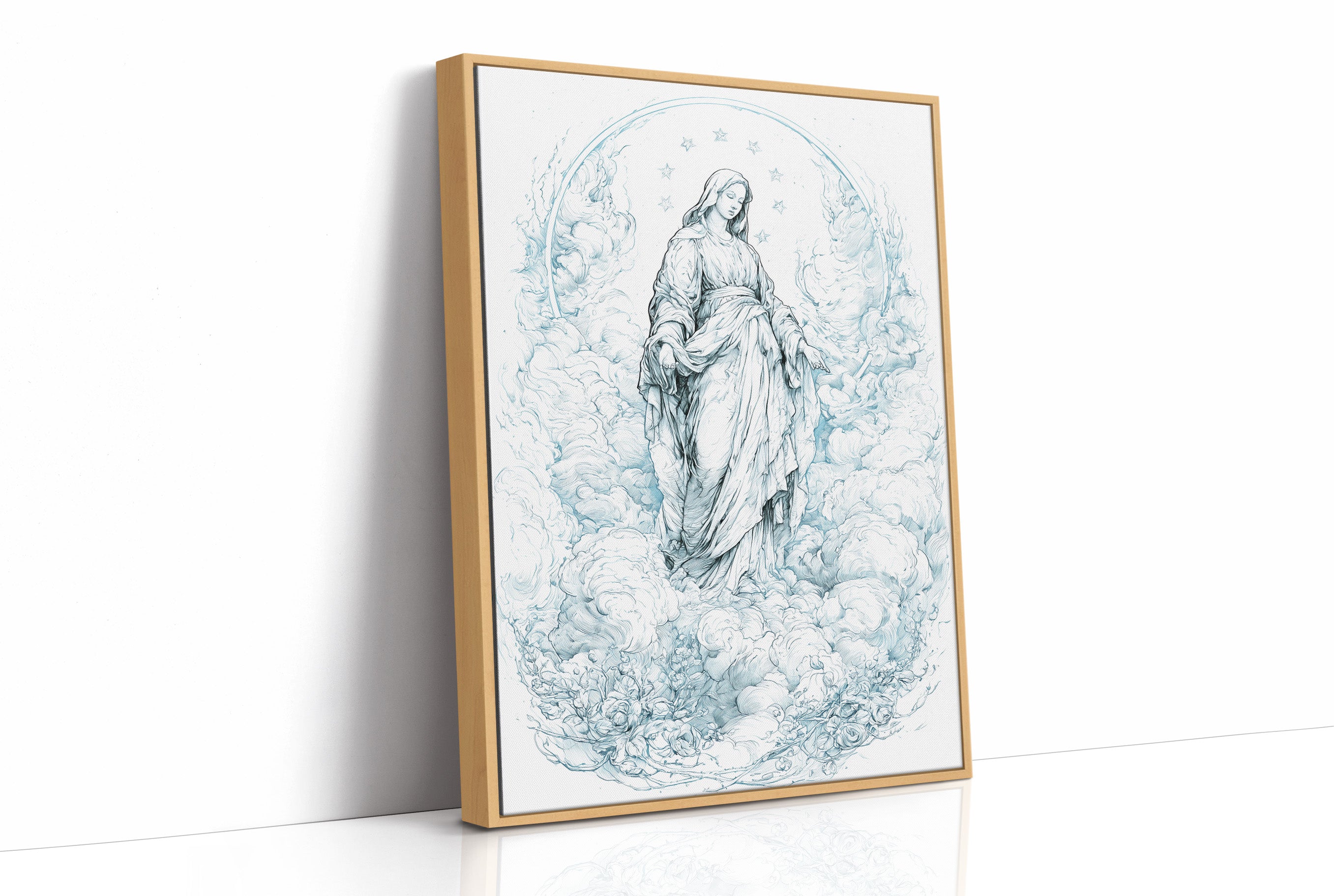 Our Lady of the Clouds — Blue Line Devotional Print