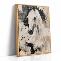 Ink & Ivory: Abstract Horse Study