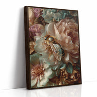 Honey Visitor Among Blush Petals