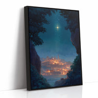 Celestial Guardian Illuminates Ancient Haven