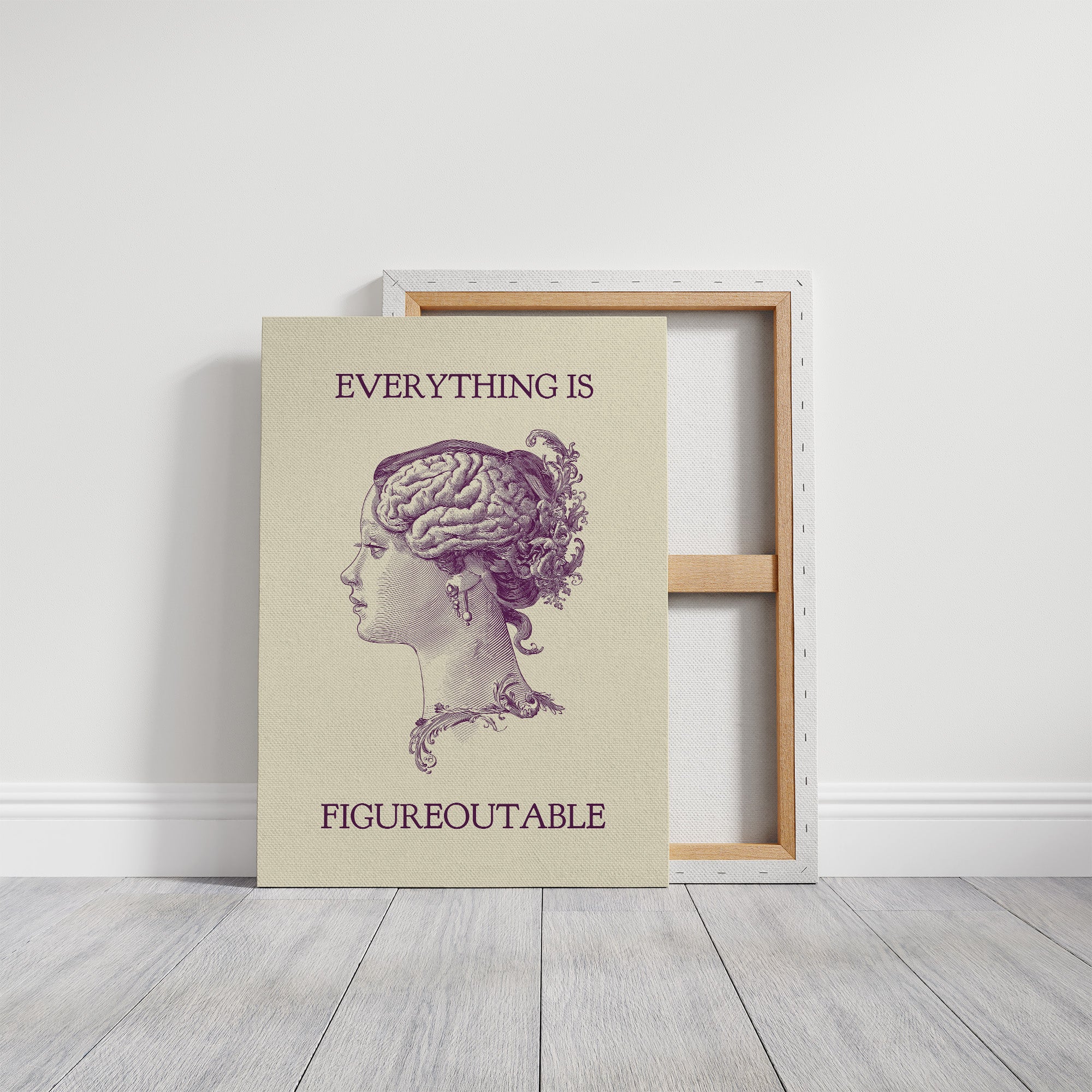 Everything Is Figureoutable Vintage Mind Quote Print