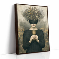 Blindfolded Time: Woman with Golden Chalice