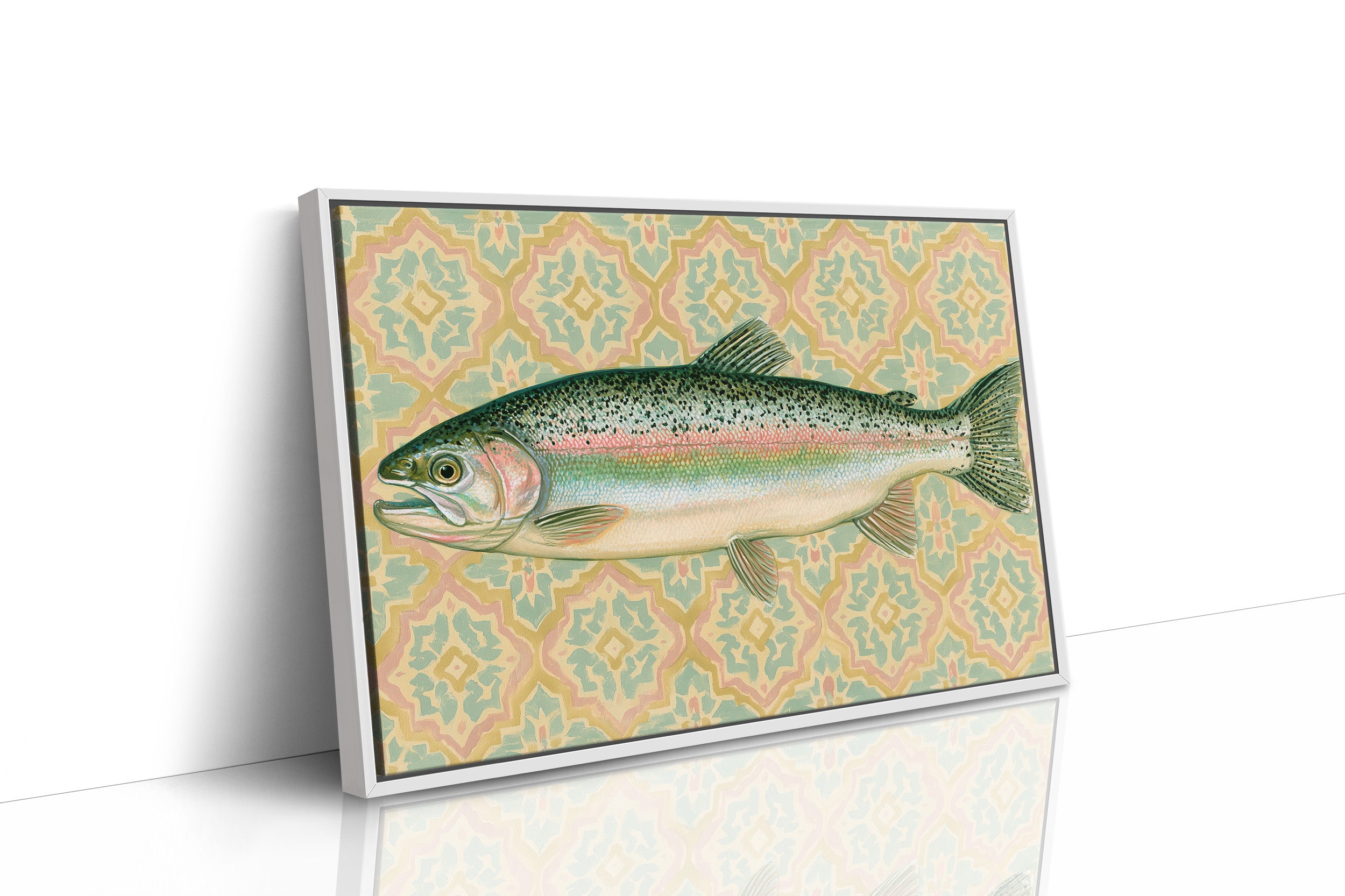 Rainbow Trout, Tiled Backdrop
