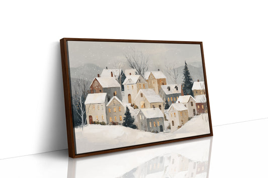 Silent Village Under Winter's Veil