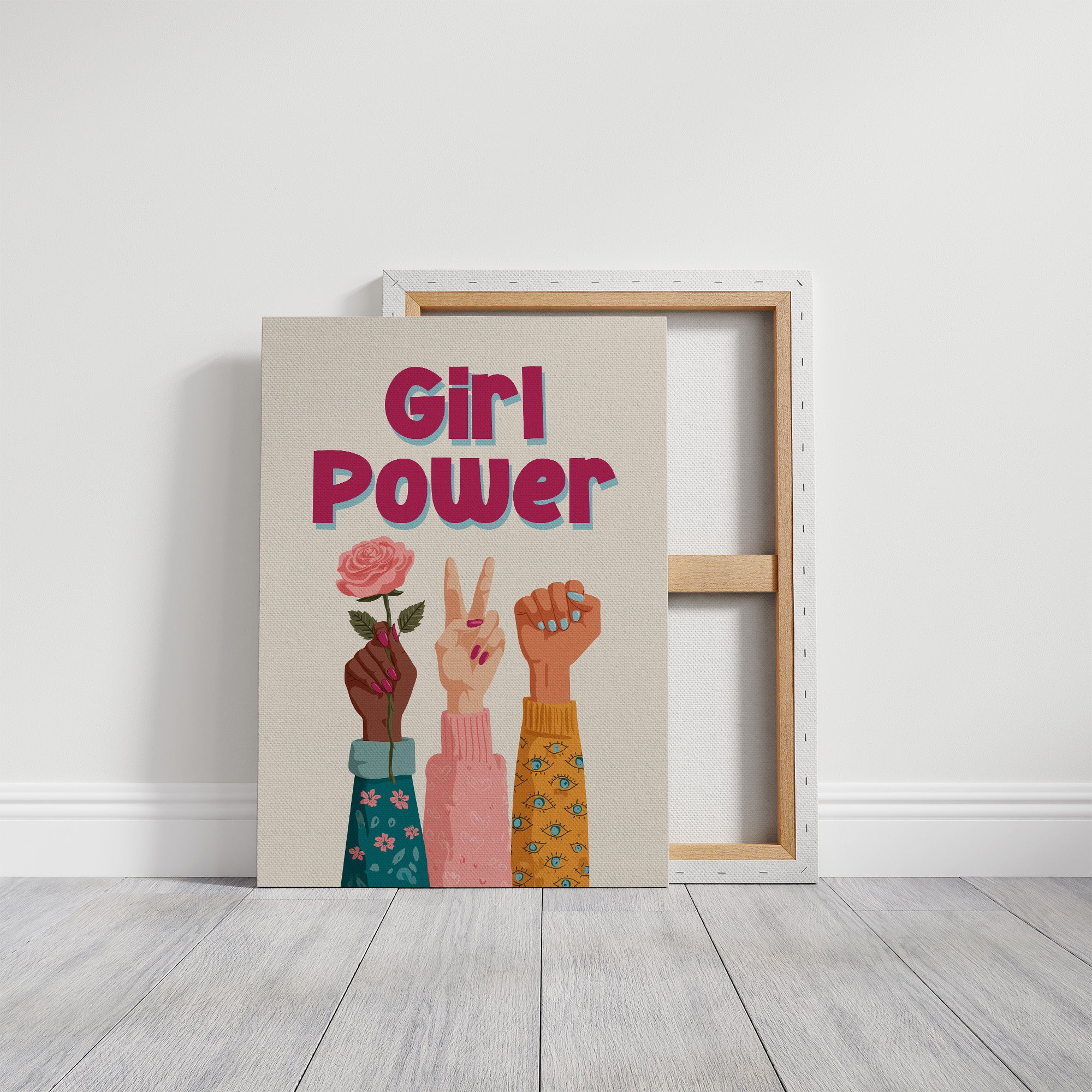 Girl Power Feminist Illustration Quote Print
