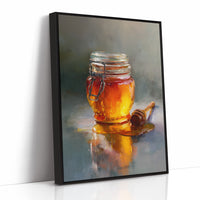 Golden Stillness in Glass