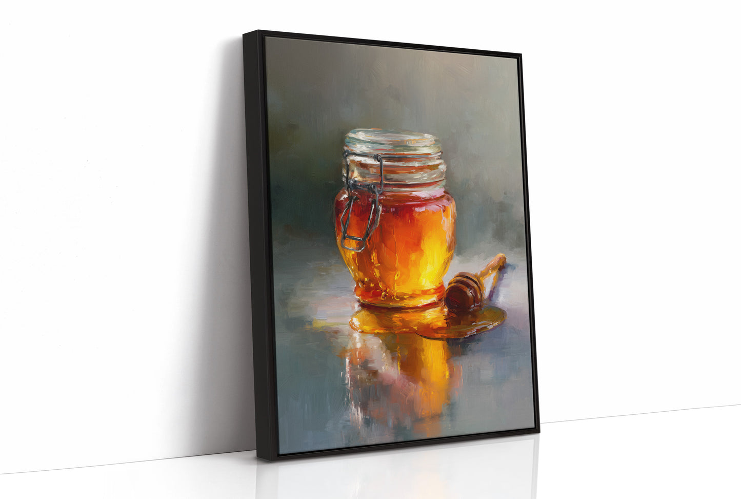 Golden Stillness in Glass