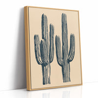Saguaro Block Print