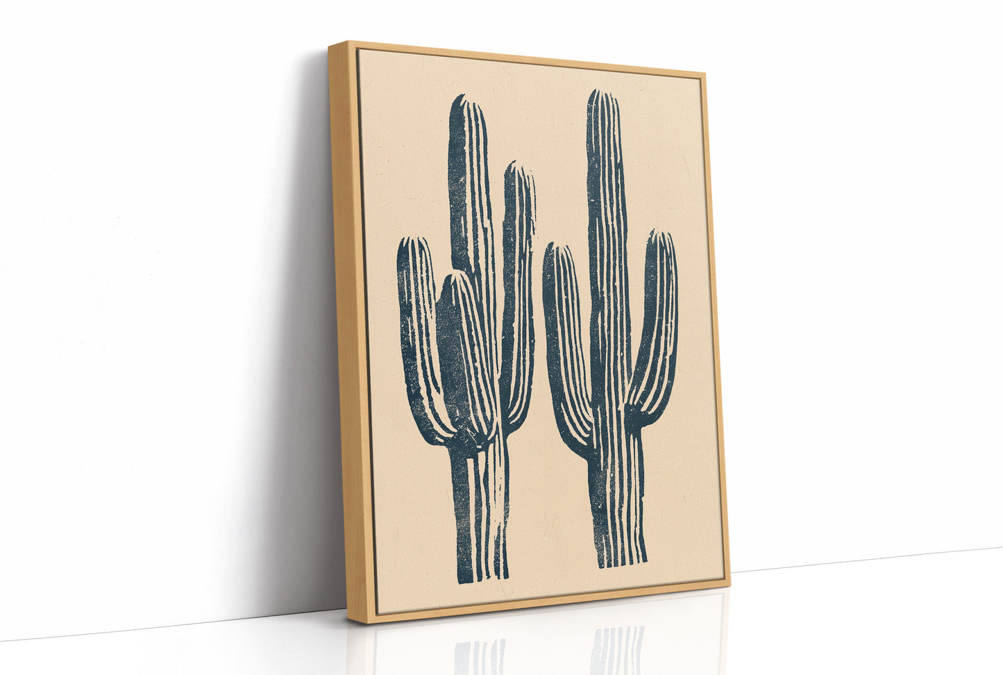 Saguaro Block Print