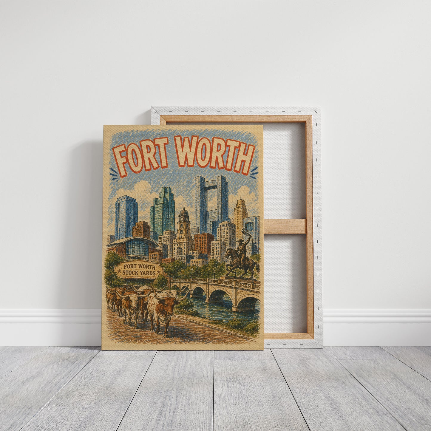 Fort Worth, Stockyards Skyline