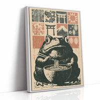 Ramen Toad in the Koi Bowl: Woodblock Feast