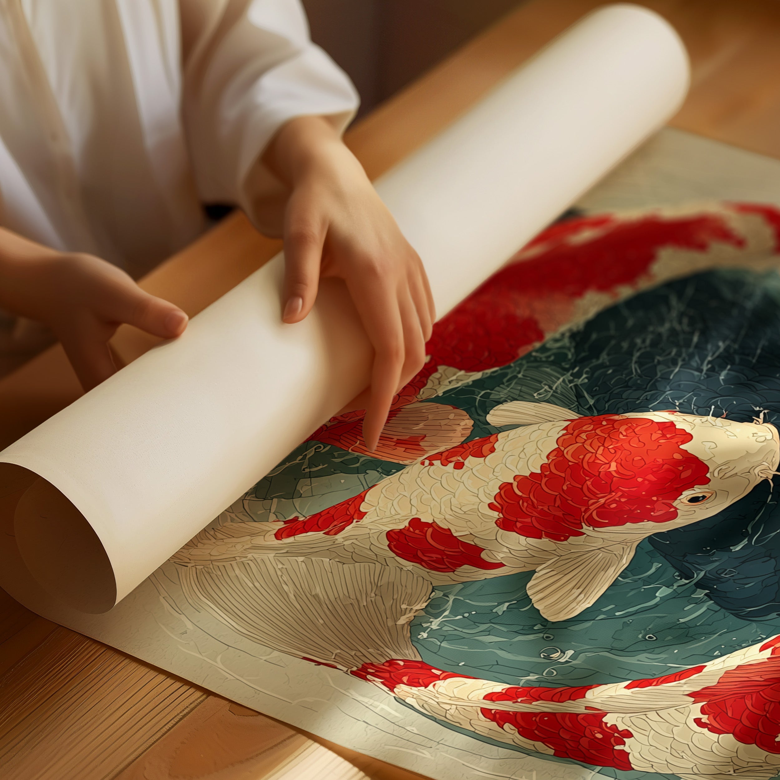 Four Koi, One Unhurried Circle