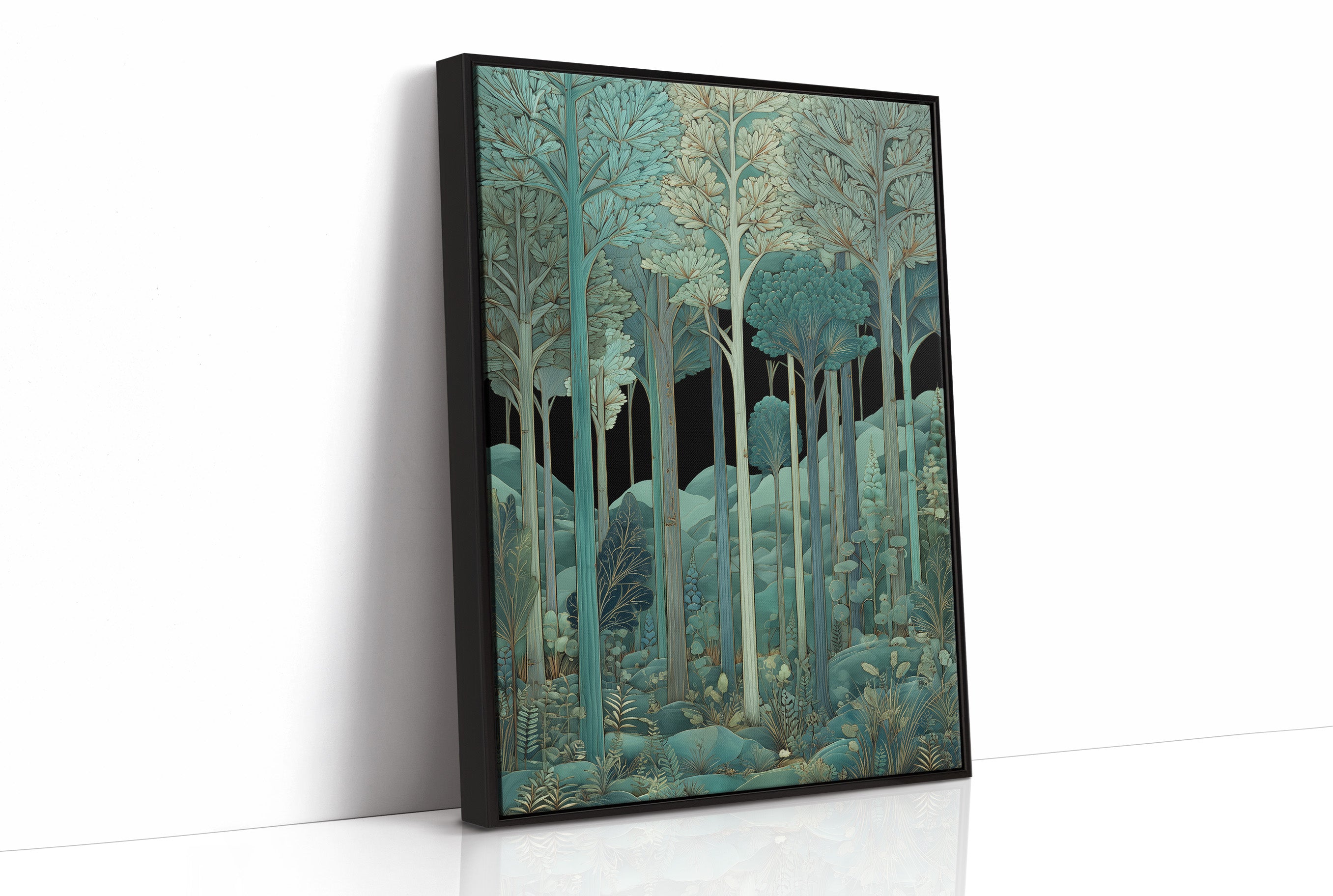 Whispers Through Teal Canopy