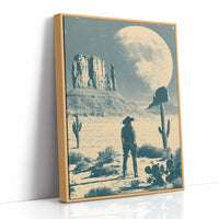 Under a Desert Moon, She Stands Alone