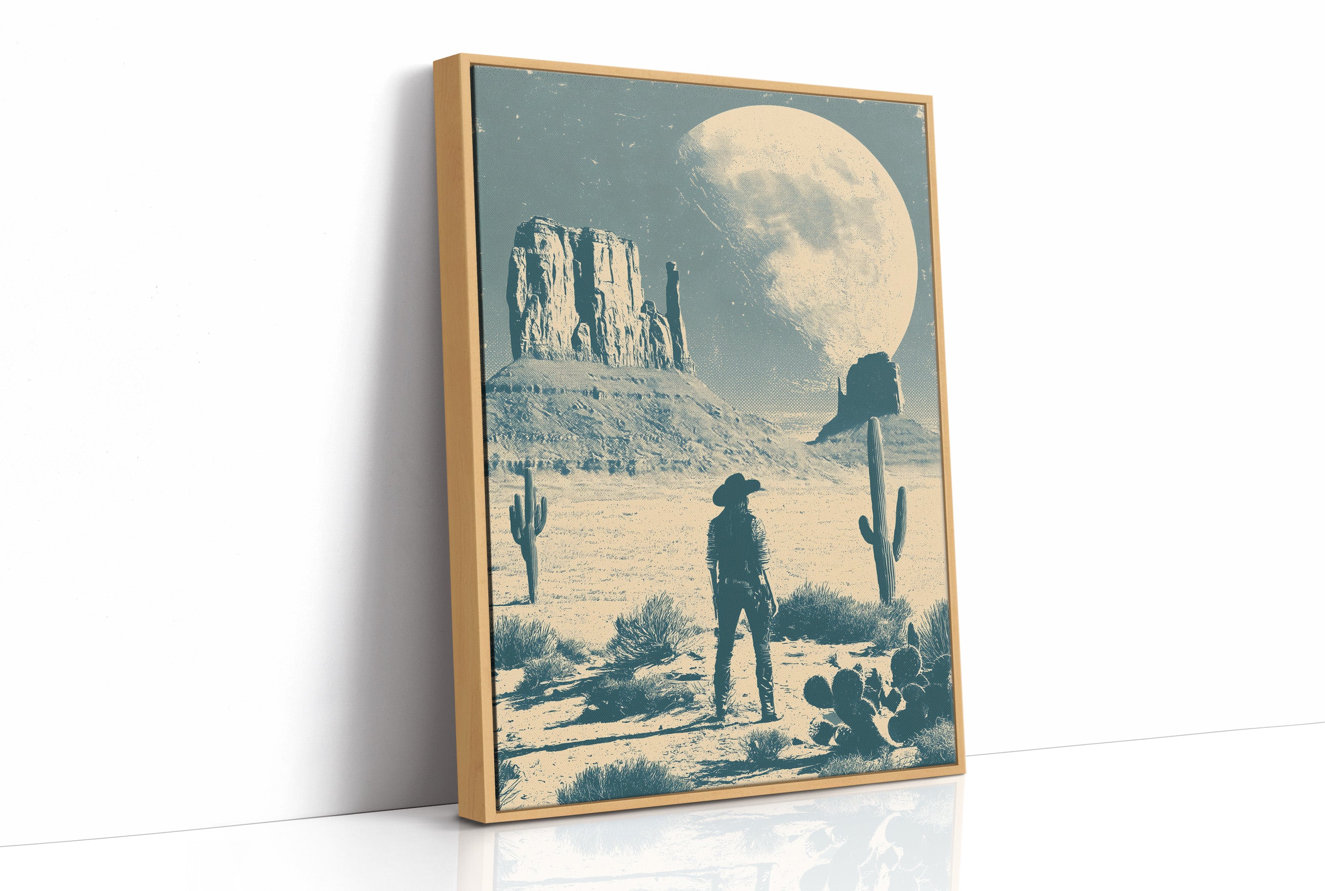 Under a Desert Moon, She Stands Alone