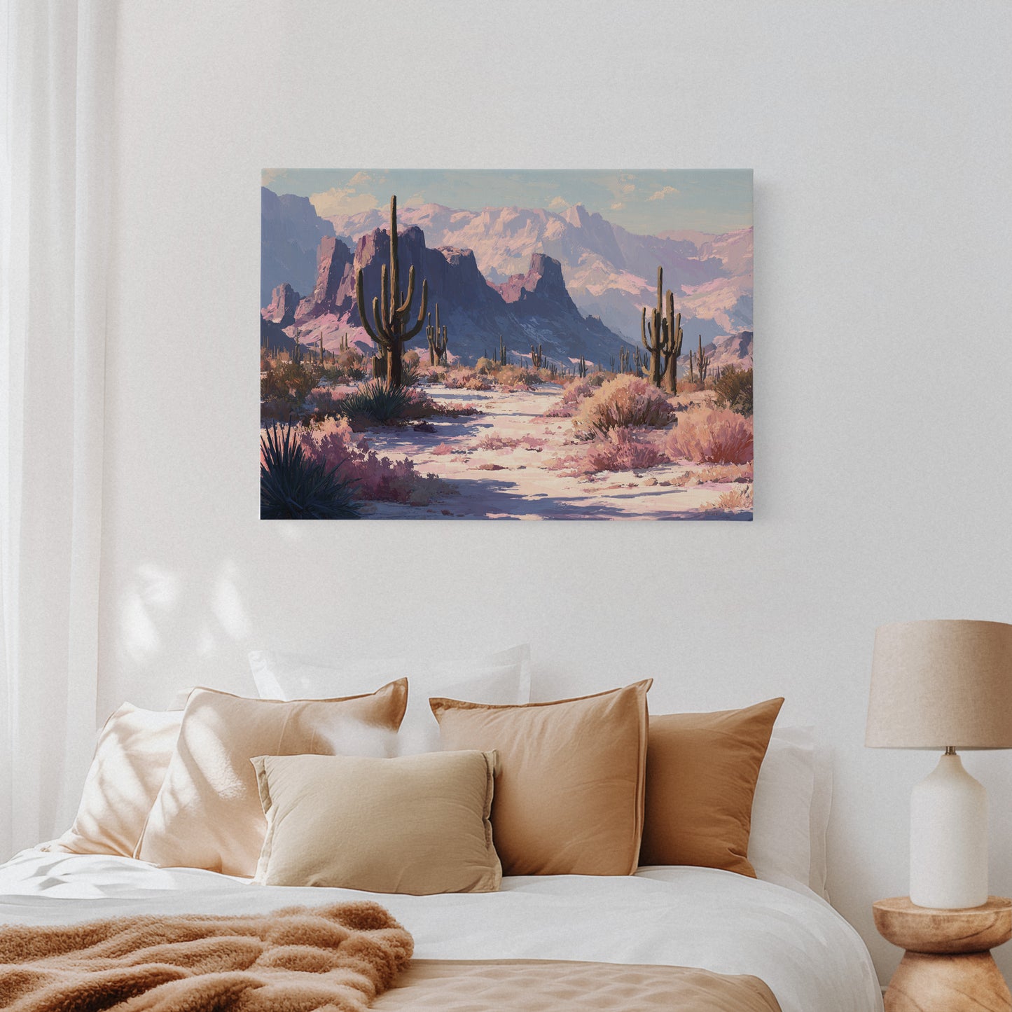 Pink Dawn Greets Saguaro Sentinels