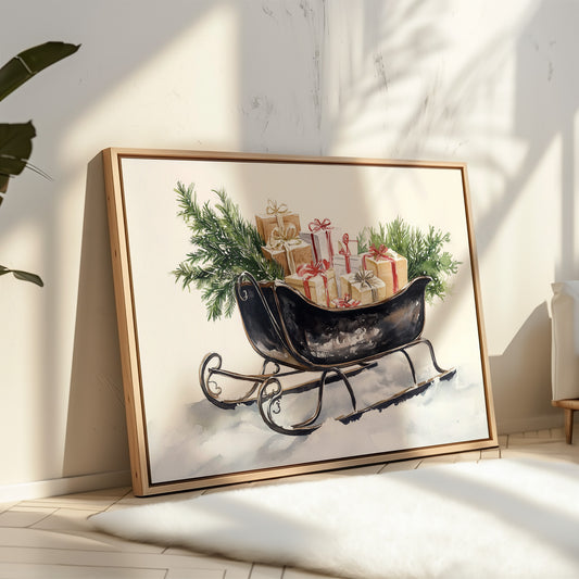 Vintage Sleigh Carries Winter Magic