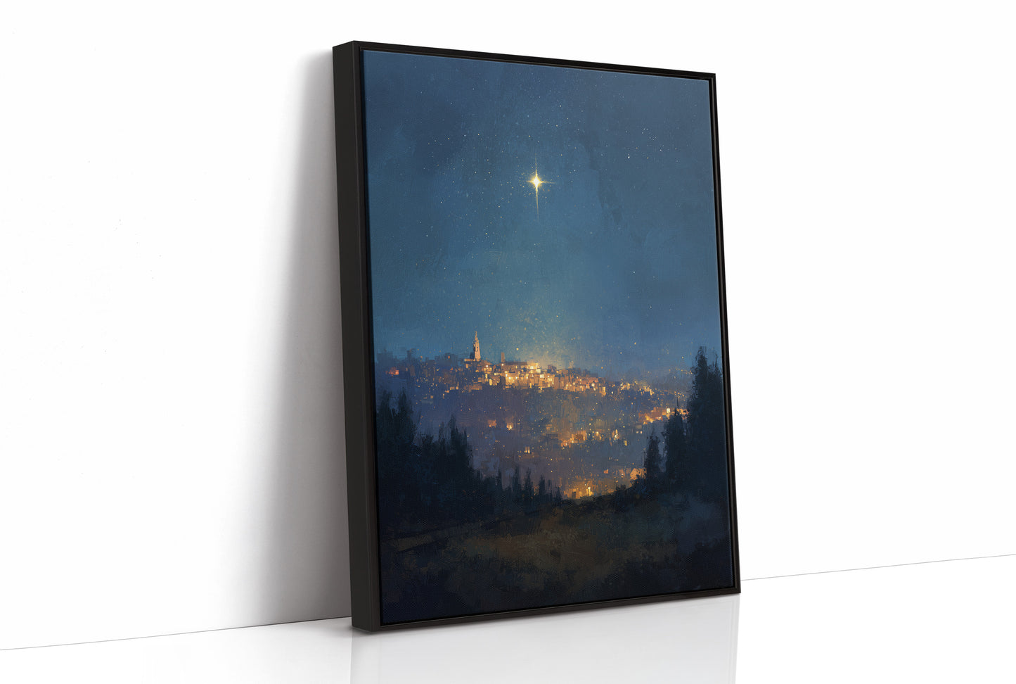 Celestial Beacon Illuminates Ancient Village