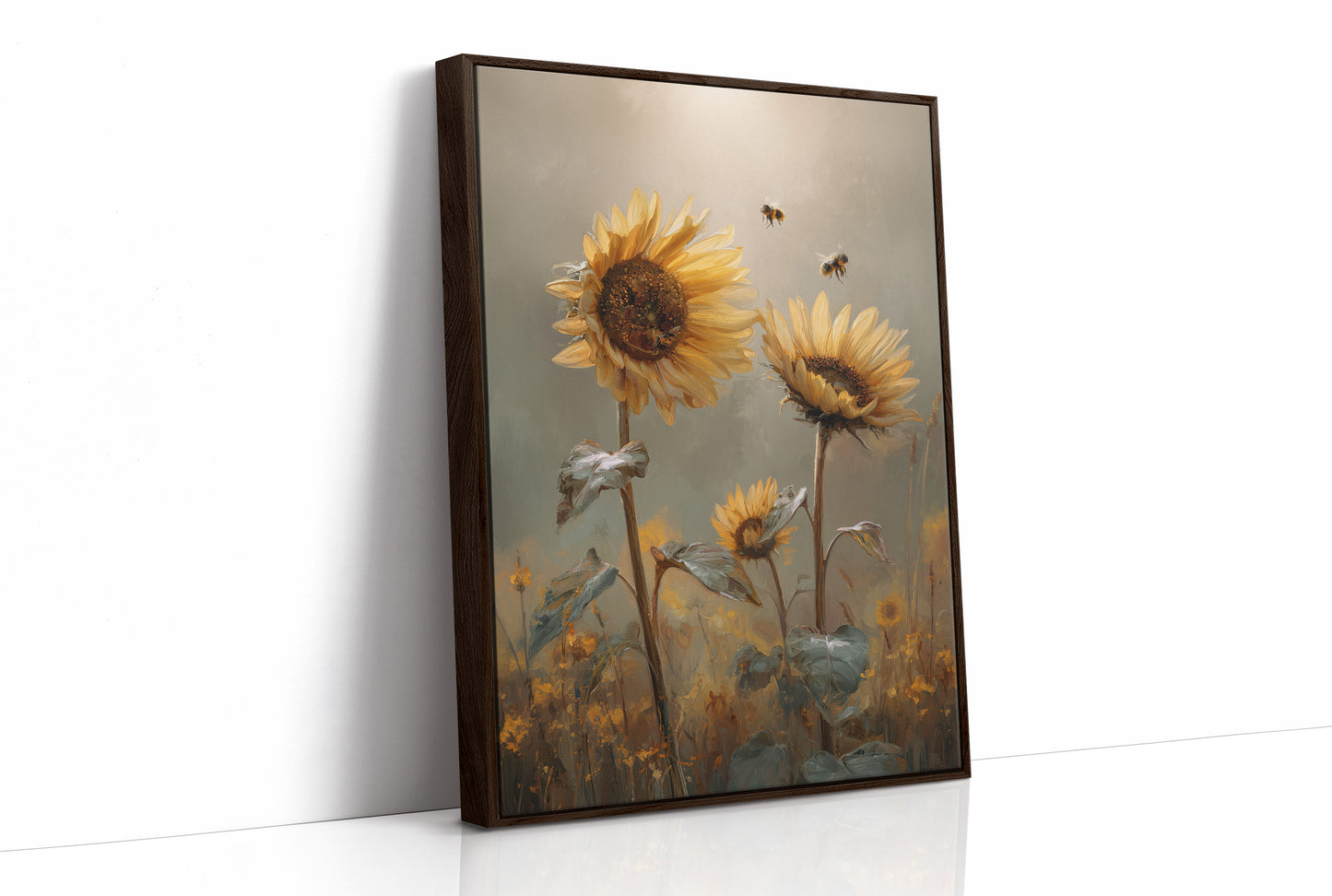 Honey Seekers Among Golden Blooms