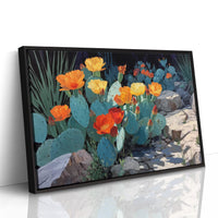 Desert Poppies Dance Among Turquoise Thorns