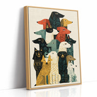 Dog Pack: A Folk Block-Print Chorus