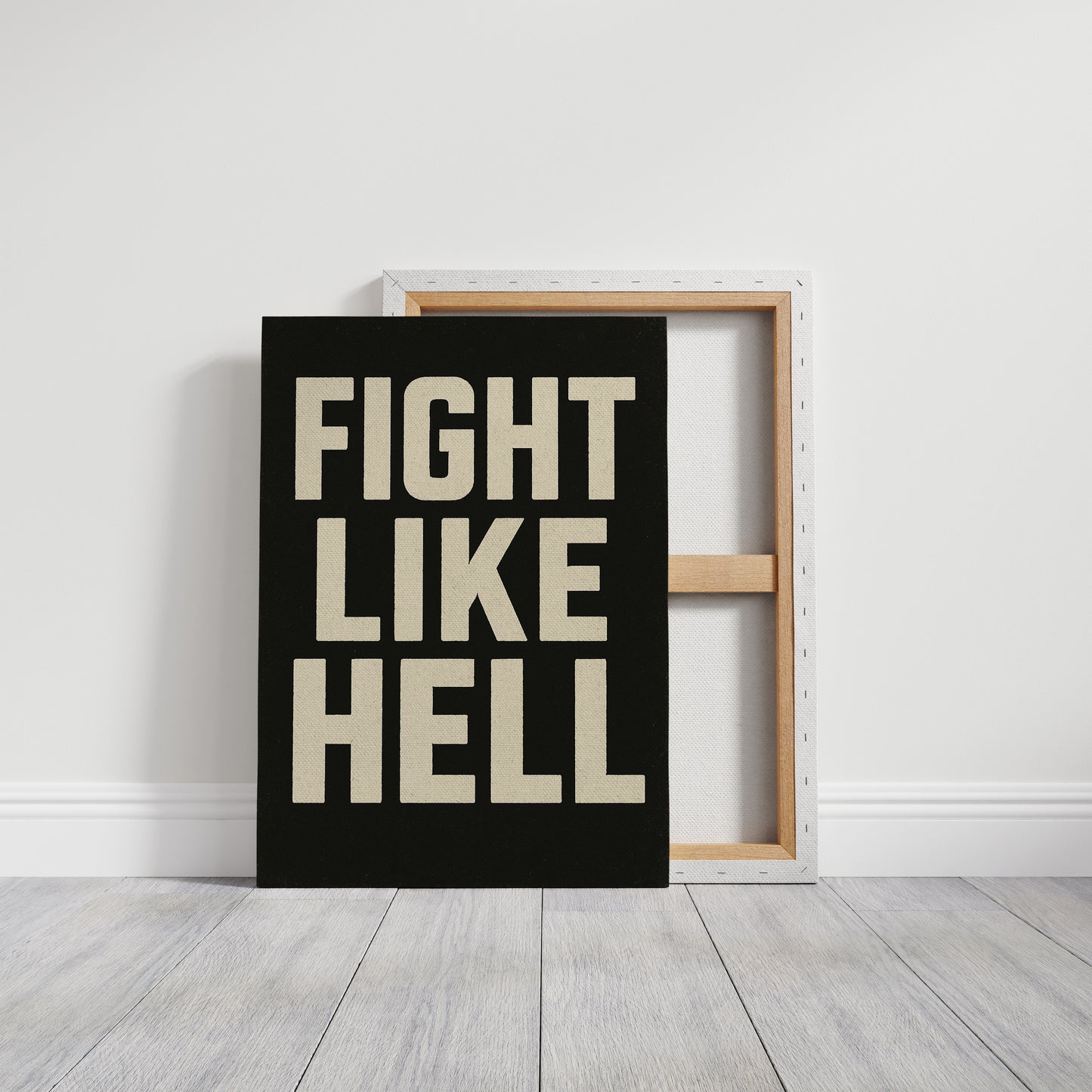 Fight Like Hell Gritty Bold Poster