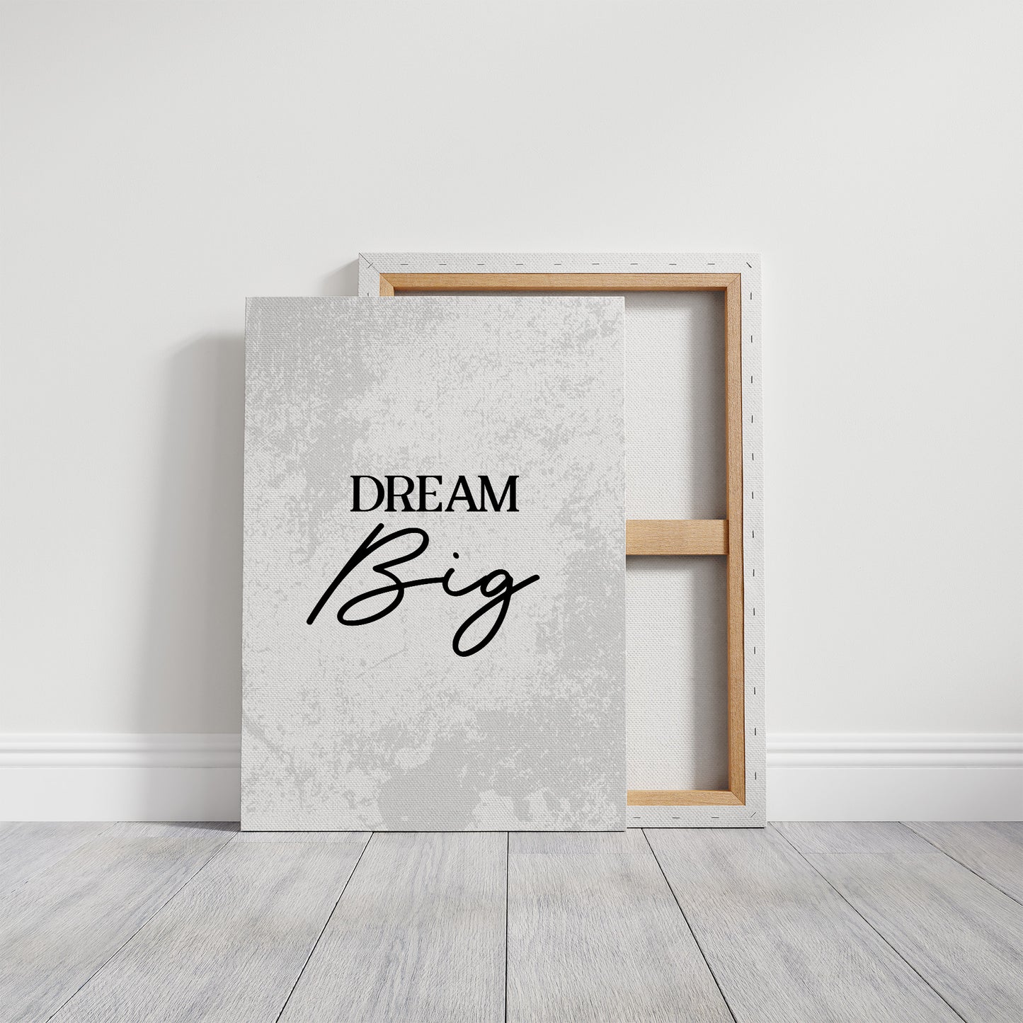 Dream Big Inspirational Typography Quote Print