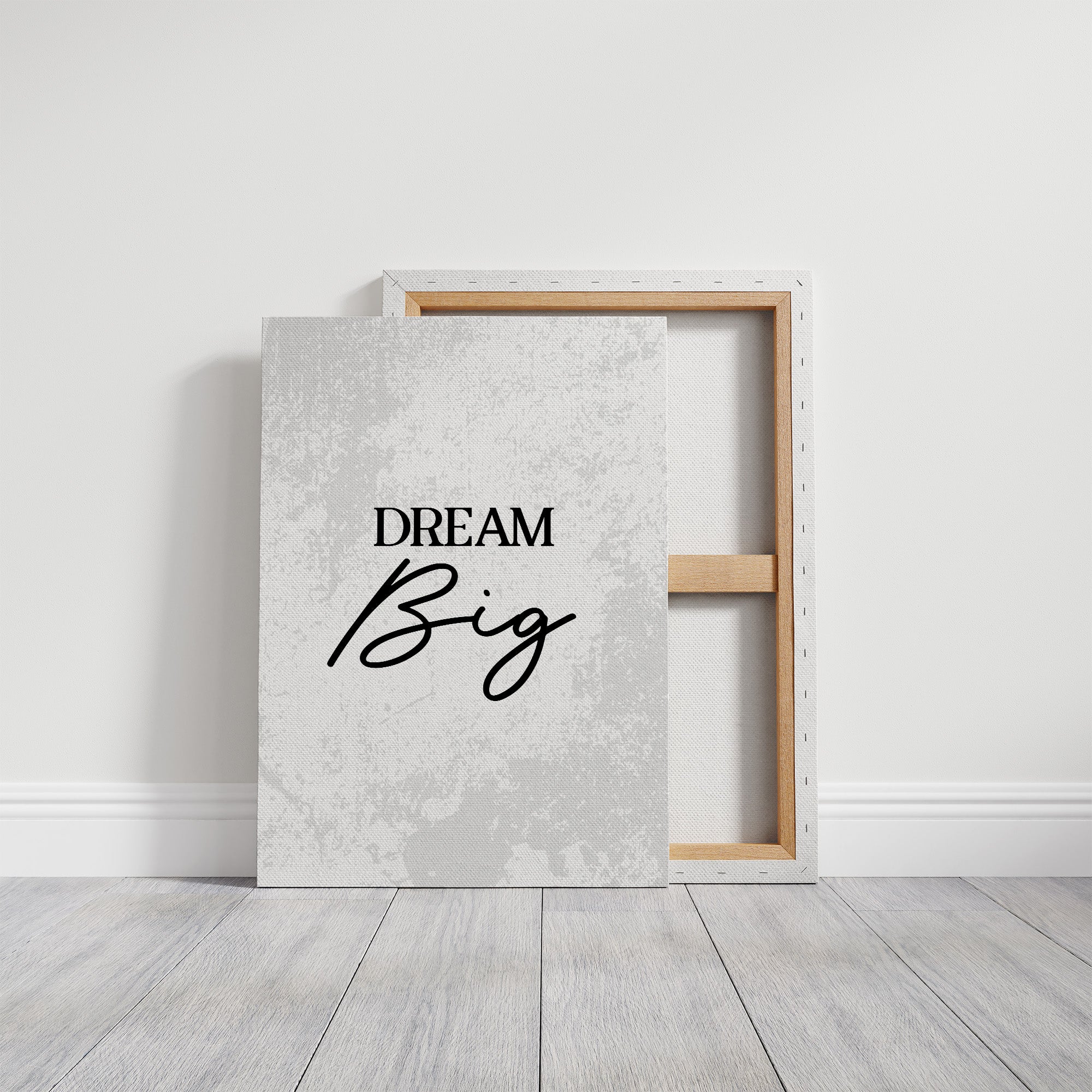 Dream Big Inspirational Typography Quote Print