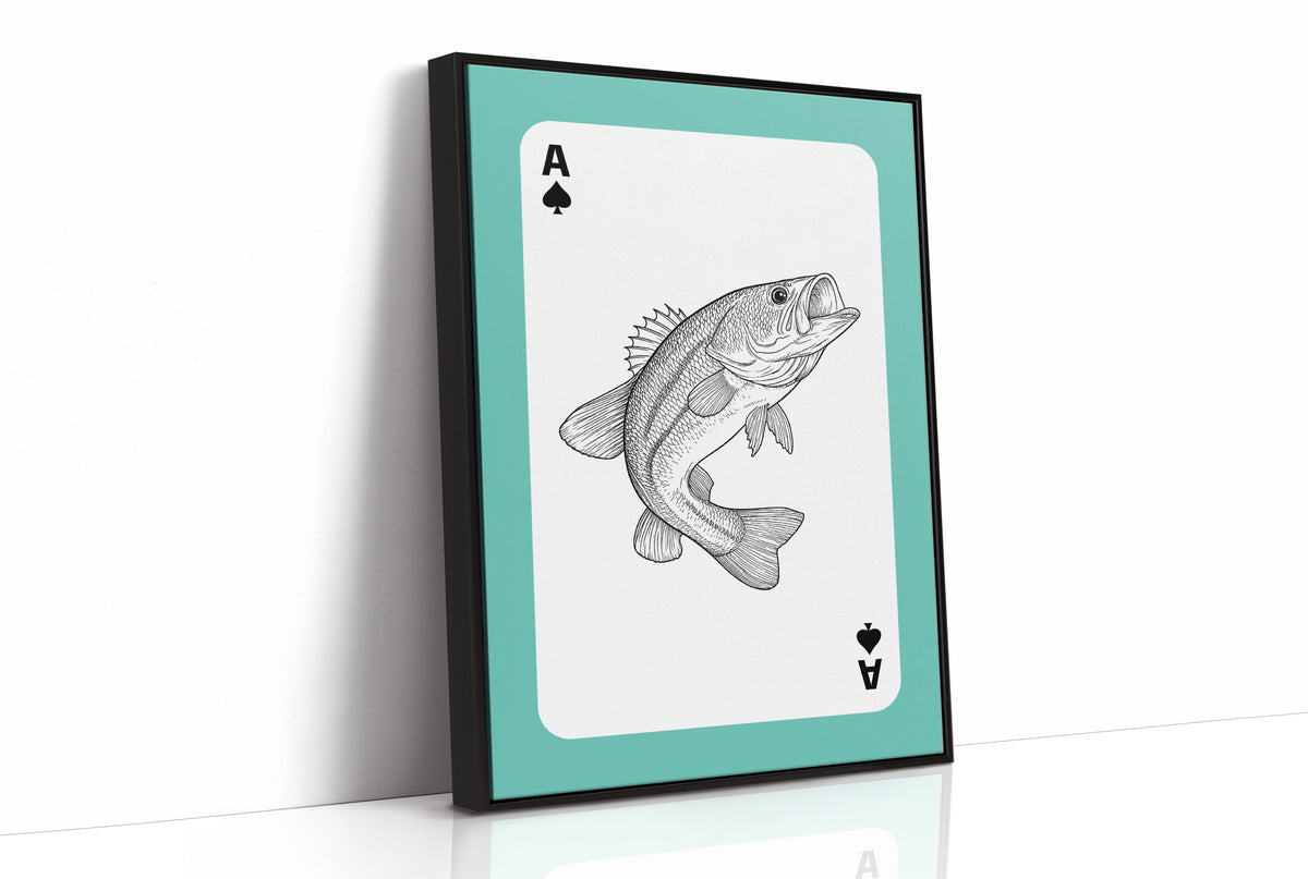 Ace of Bass — Playing Card Wildlife Print