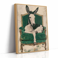 Donkey on a Velvet Throne