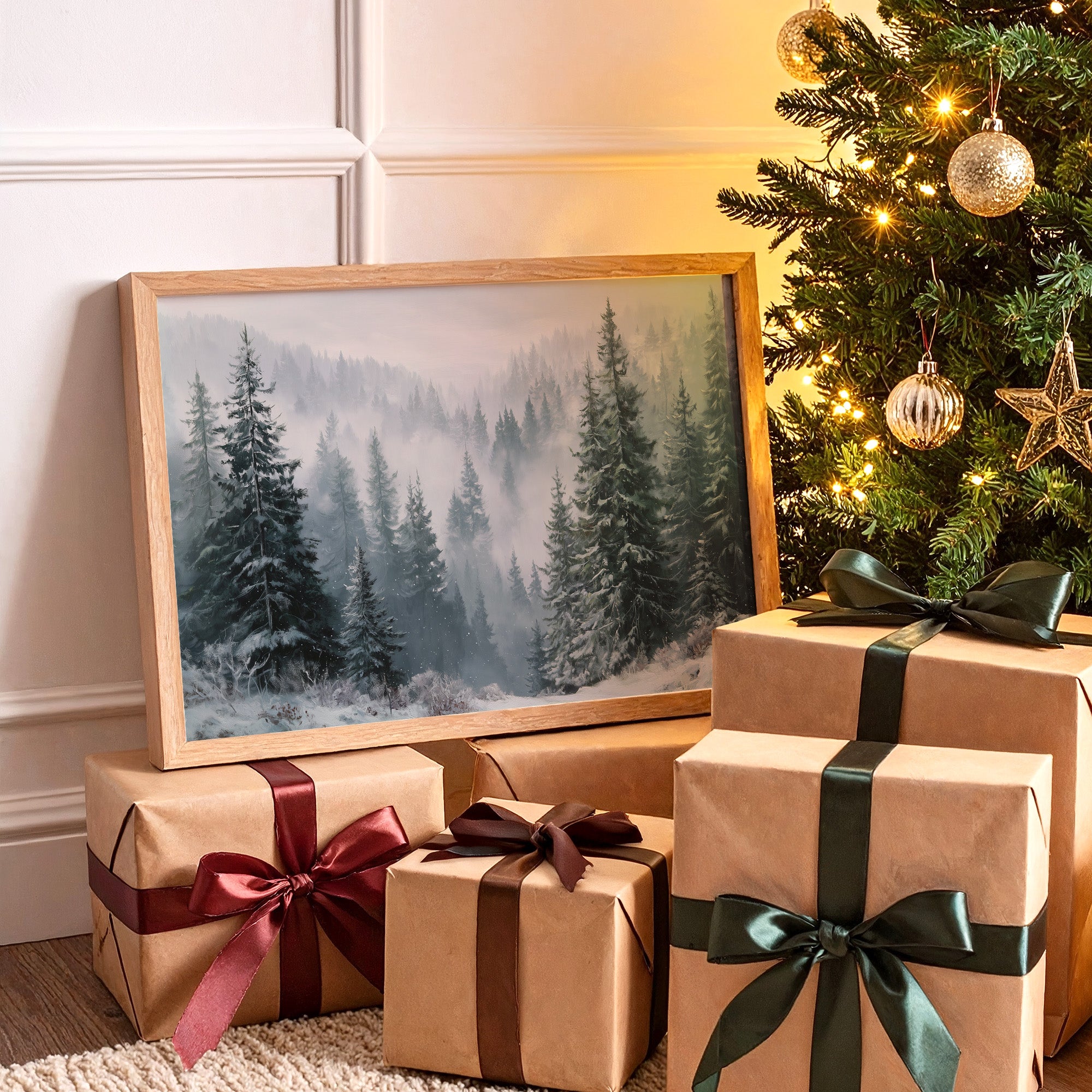 When the Fog Lifted over the Pines