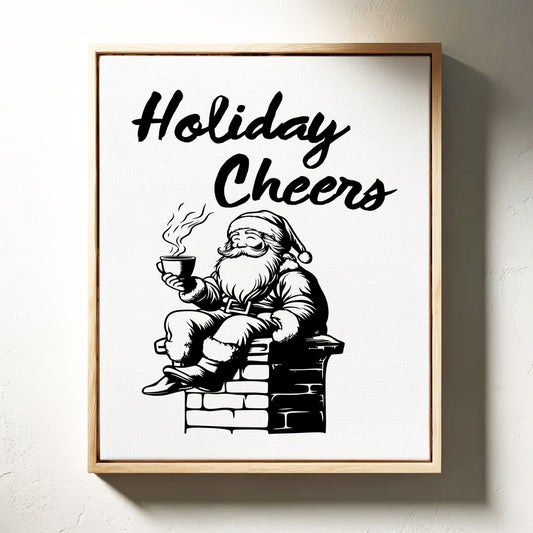 Santa Sips His Midnight Coffee Break