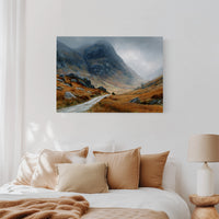 Autumn Path Through Highland Mists