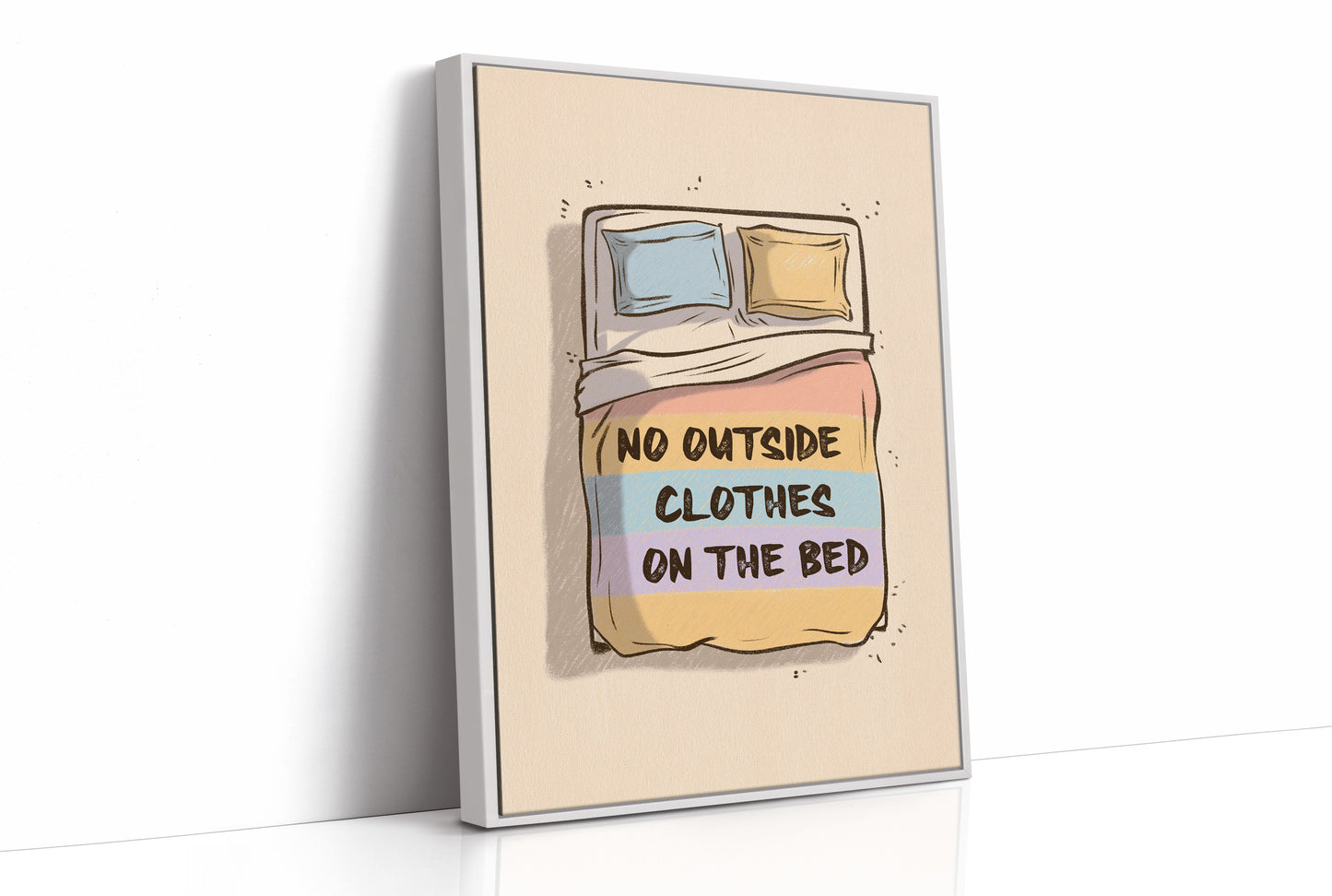 Bedroom Rules in Pastel Stripes