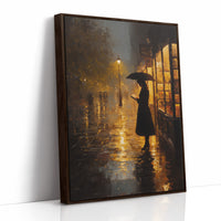 Rain-Soaked Pages After Dusk