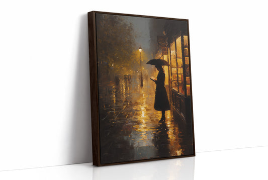 Rain-Soaked Pages After Dusk