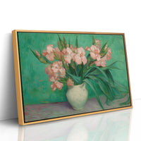 Blush Petals Against Emerald