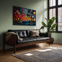 Fireflies Dance Above Midnight Waves