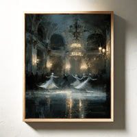 Glistening Steps Under Crystal Light