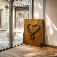 Lassoed Heart Western Rope Art