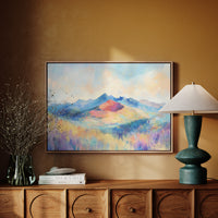 Lavender Fields Meet Coral Mountains