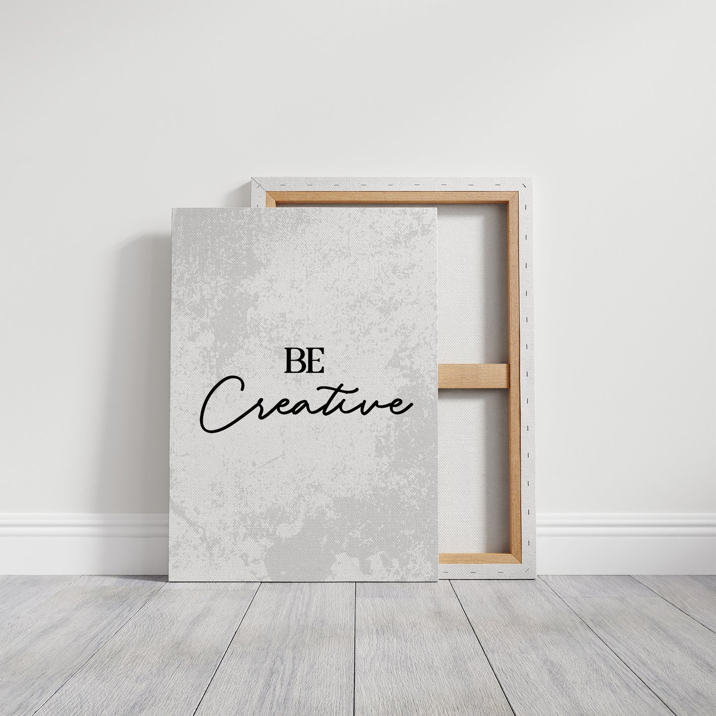 Be Creative Minimalist Inspirational Quote Print
