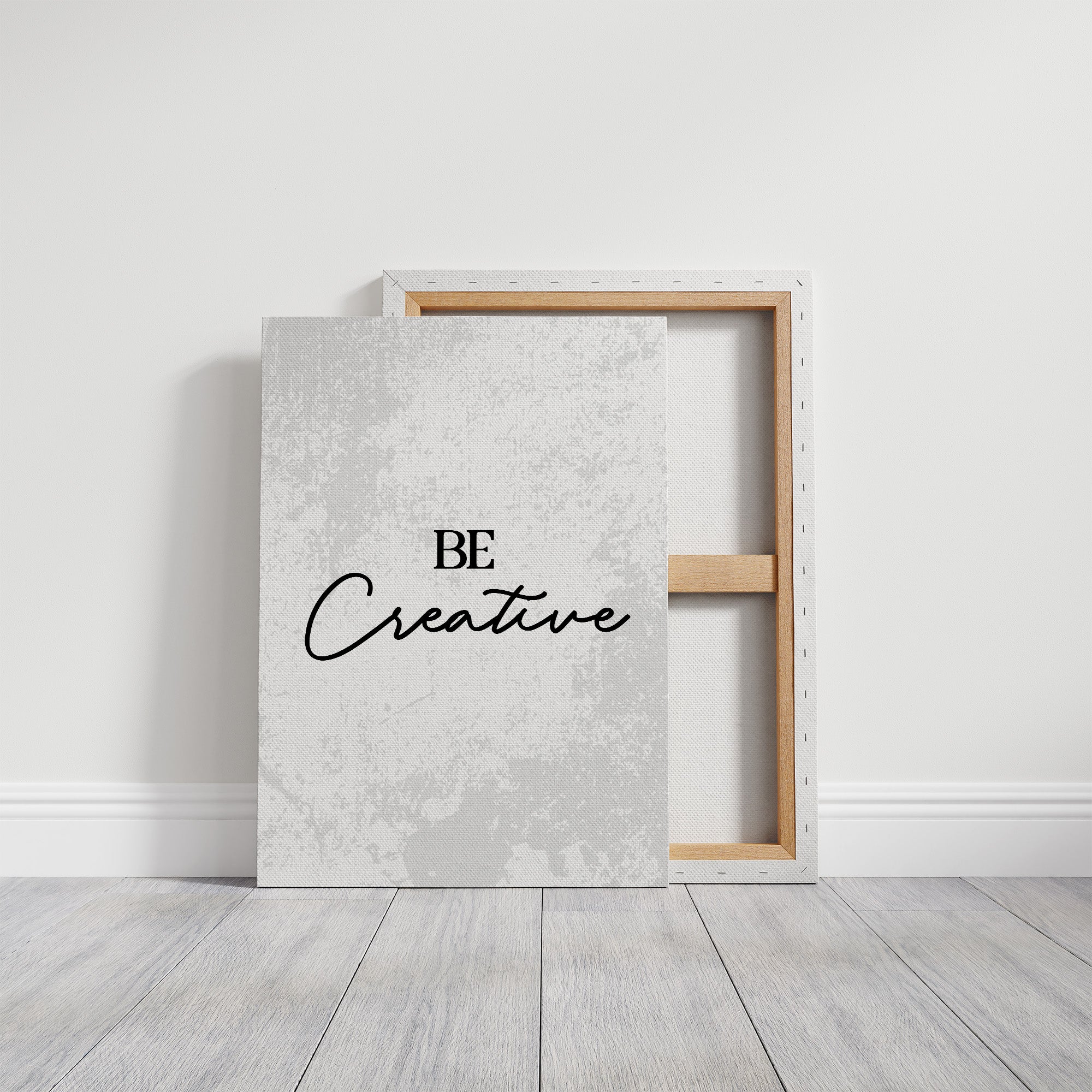 Be Creative Minimalist Inspirational Quote Print