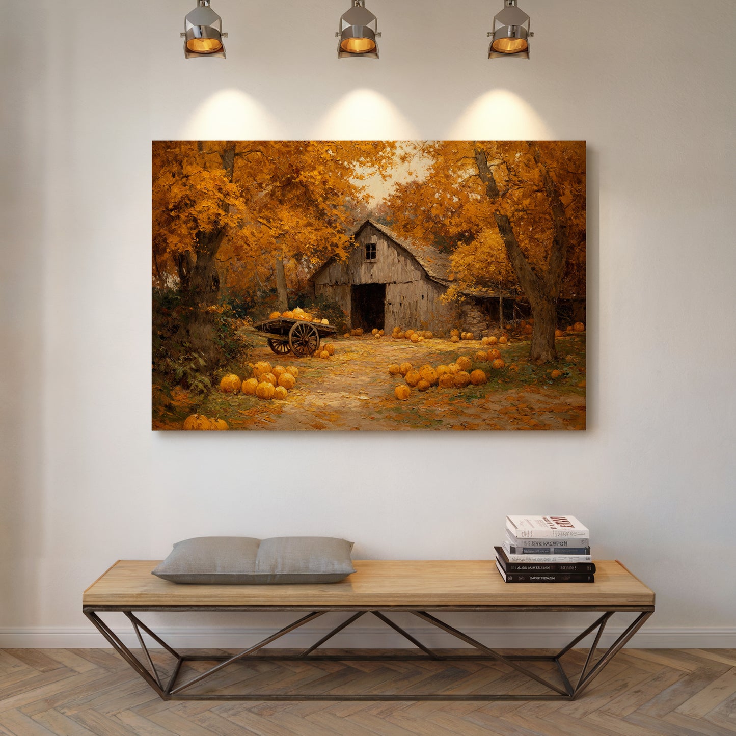 Harvest Gold Beneath Amber Canopy