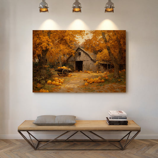 Harvest Gold Beneath Amber Canopy