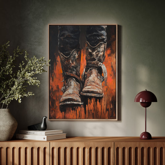 Burnt Leather Cowboy Boots