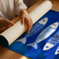 Cobalt Currents Harbor White Scales